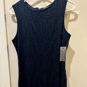 Navy Blue Lace Dress – Size 8P